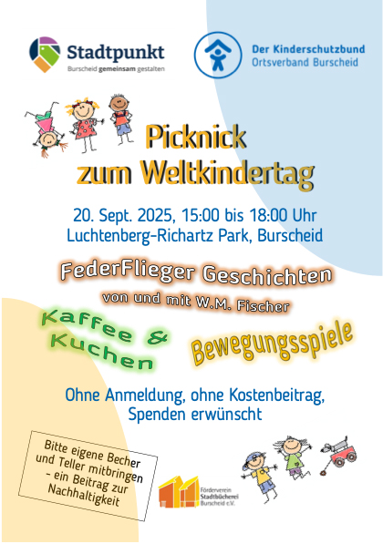 Plakat Weltkindertag Burscheid